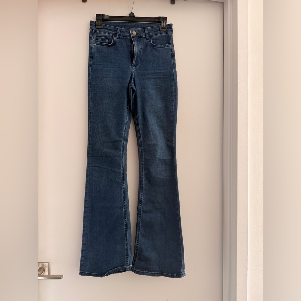 Caledonia stretch High-Rise Dark Blue Flare Jeans for Women size S